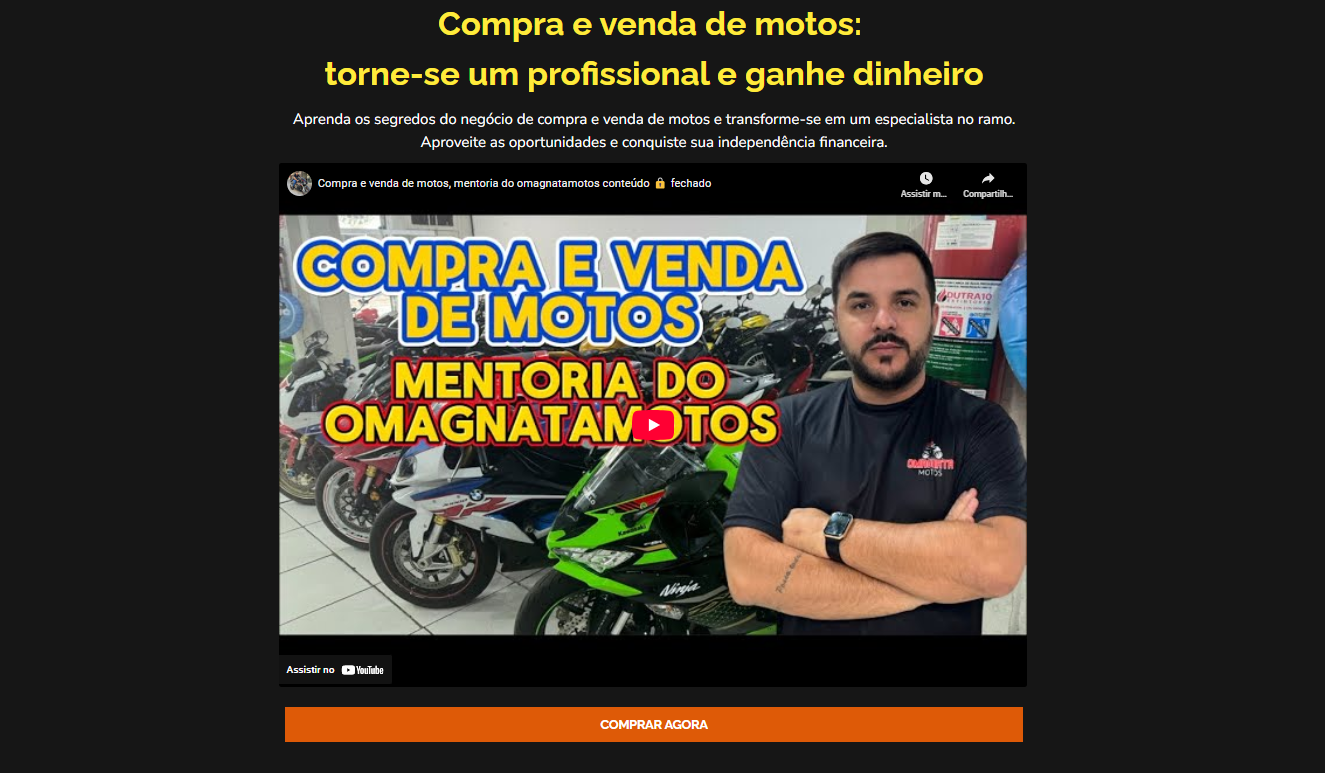 Mentoria Compra e Venda de Motos